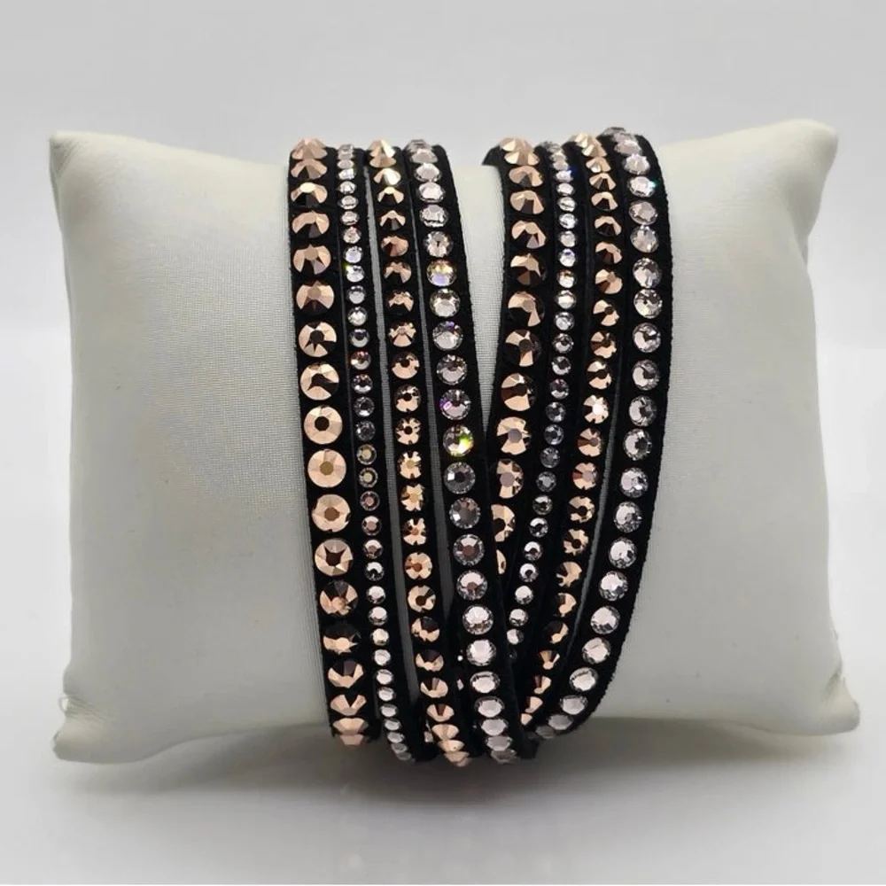 DISPLAY ITEM. Authentic Swarovski Slake Deluxe Wrap Bracelet, 5089699. RARE. - Picture 9 of 12